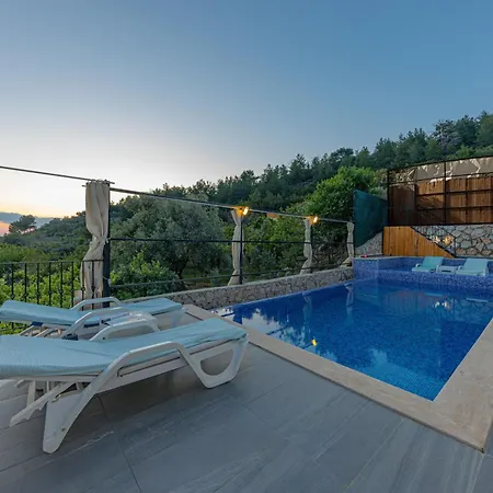 Doğa ıçinde Havuzlu Lüks Beyaz Villa